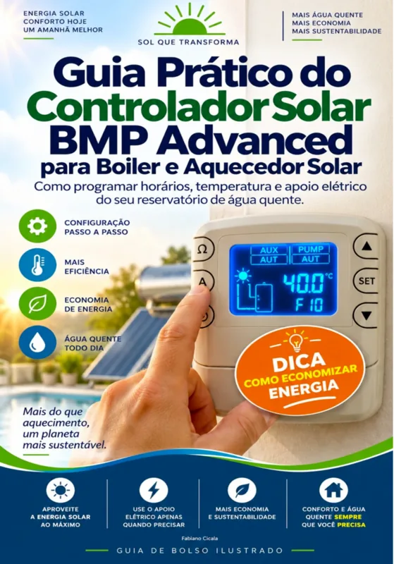 Capa de Guia Prático do Controlador Solar, de Fabiano Cicala