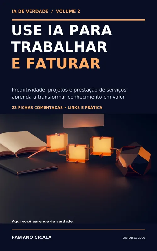 Capa de Use IA para Trabalhar e Faturar, de Fabiano Cicala